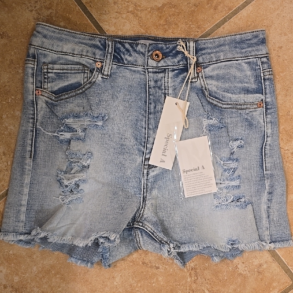 Special A Women's Light Blue Denim Shorts